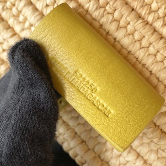 LOEWE Bunny Basket Bag Raffia Natural/Yellow A223S18X01 - Picture 11 of 13